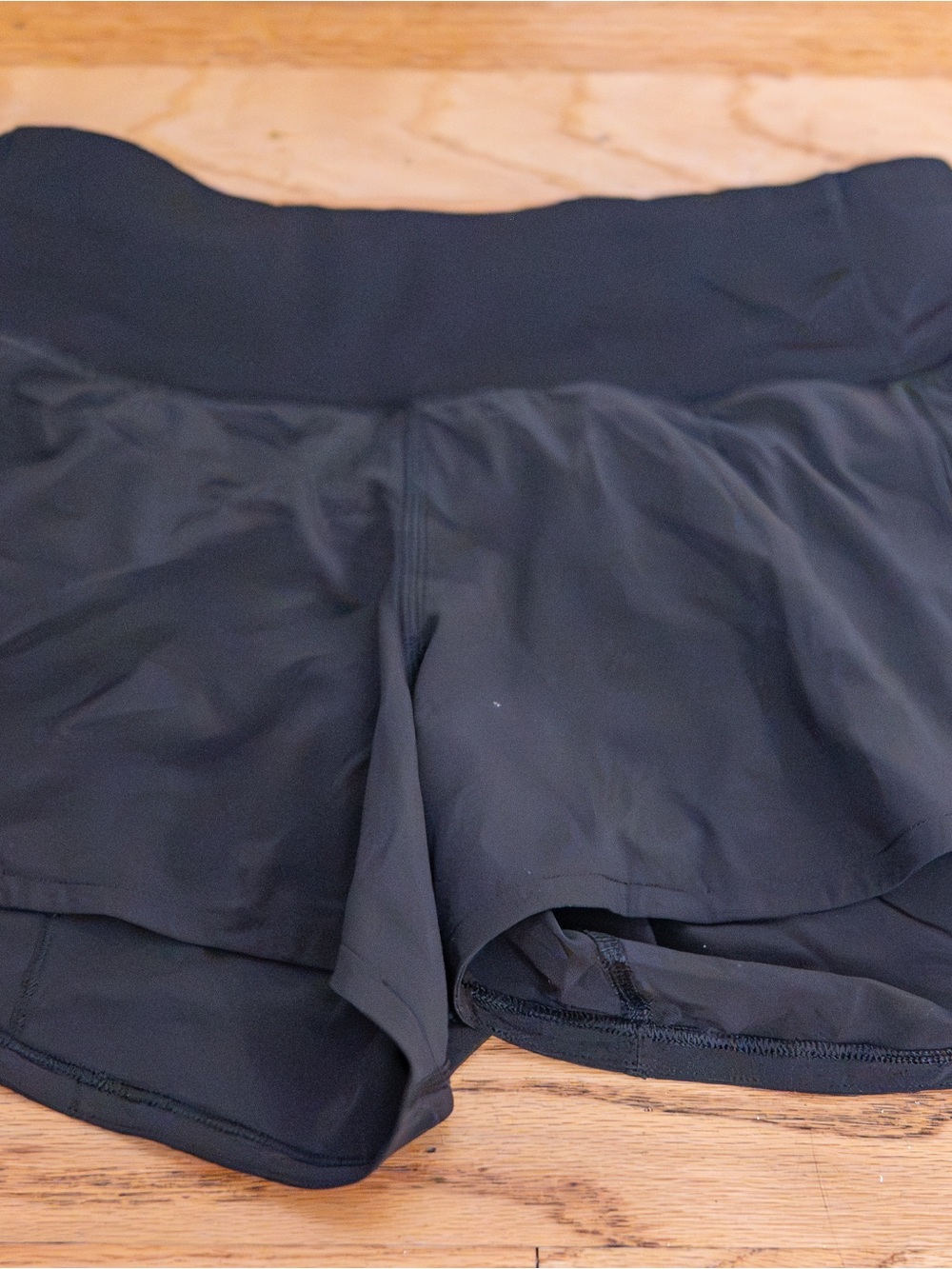 lululemon athletica Black Women's Athletic Shorts with Inner Liner